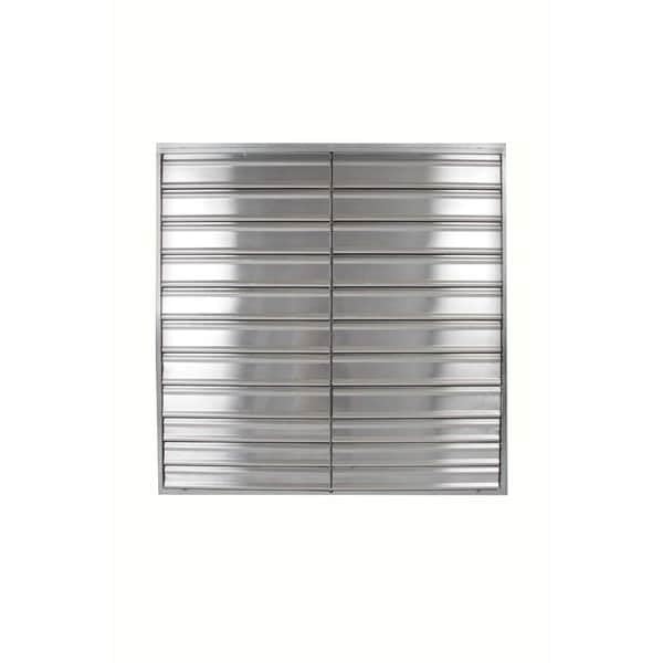 Wall Backdraft Damper, Vertical Mount, 36 in Dia Fan, 39 in H x 39 in W x 6-1/4 in D, 2500 fpm - 1 Each