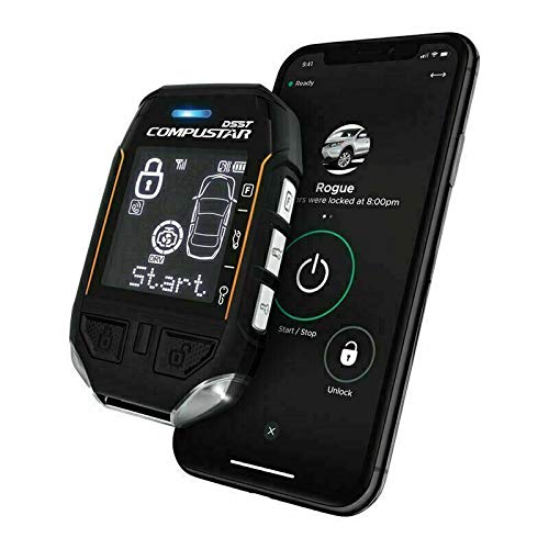 Compustar RFX-2WT12-SS 3-Mile 2-Way LCD RF Remote + DR-X1 LTE Drone Mobile
