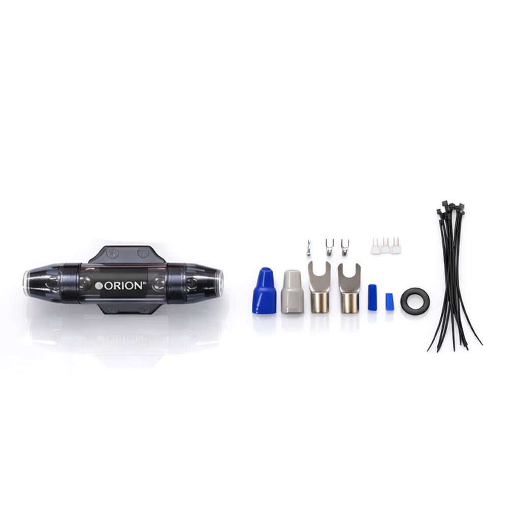 Orion COPPERKIT0 0 AWG True OFC Complete Amplifier Wiring Kit, 100% American Wire Gauge, High Current Car Audio Amp Subwoofer Install Kit, 0 Gauge Power Cable with ANL Fuse Holder, RCA & Speaker Wire