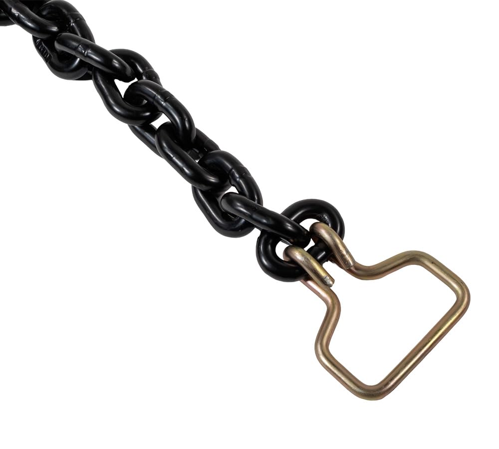 Mytee Products 4 Pack Easy Ratchet Chain Load Binder with 5/16" Grab & 3/8" Slip Hook, 5400 lbs WLL Easy Ratcheting Chain Binder for Heavy Machinery, Vehicles, or Bulky Cargo