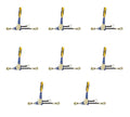 TM USWWAGOODS Replacement for/Fits (8 Pack) Easy Binder Ratcheting Chain Load Binder, 5400 lbs WLL