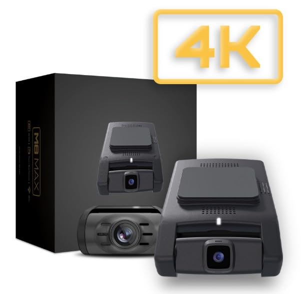 MD-8400 M8 Max Front & Rear 4K UHD (2160p) Dash Camera System Bundled with (+1) XC-EC1 External Camera - for Car Security and Surveillance