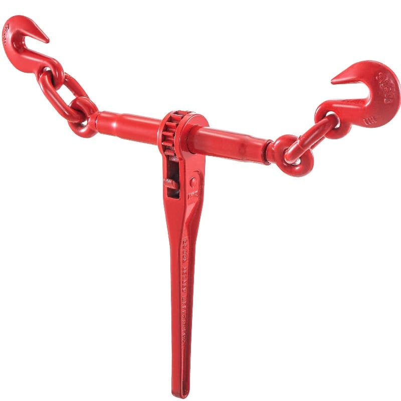 3/8""-1/2"" Ratchet Load Binder Chain and Binder Kit 10' Chains Hauling NEW, May Vary