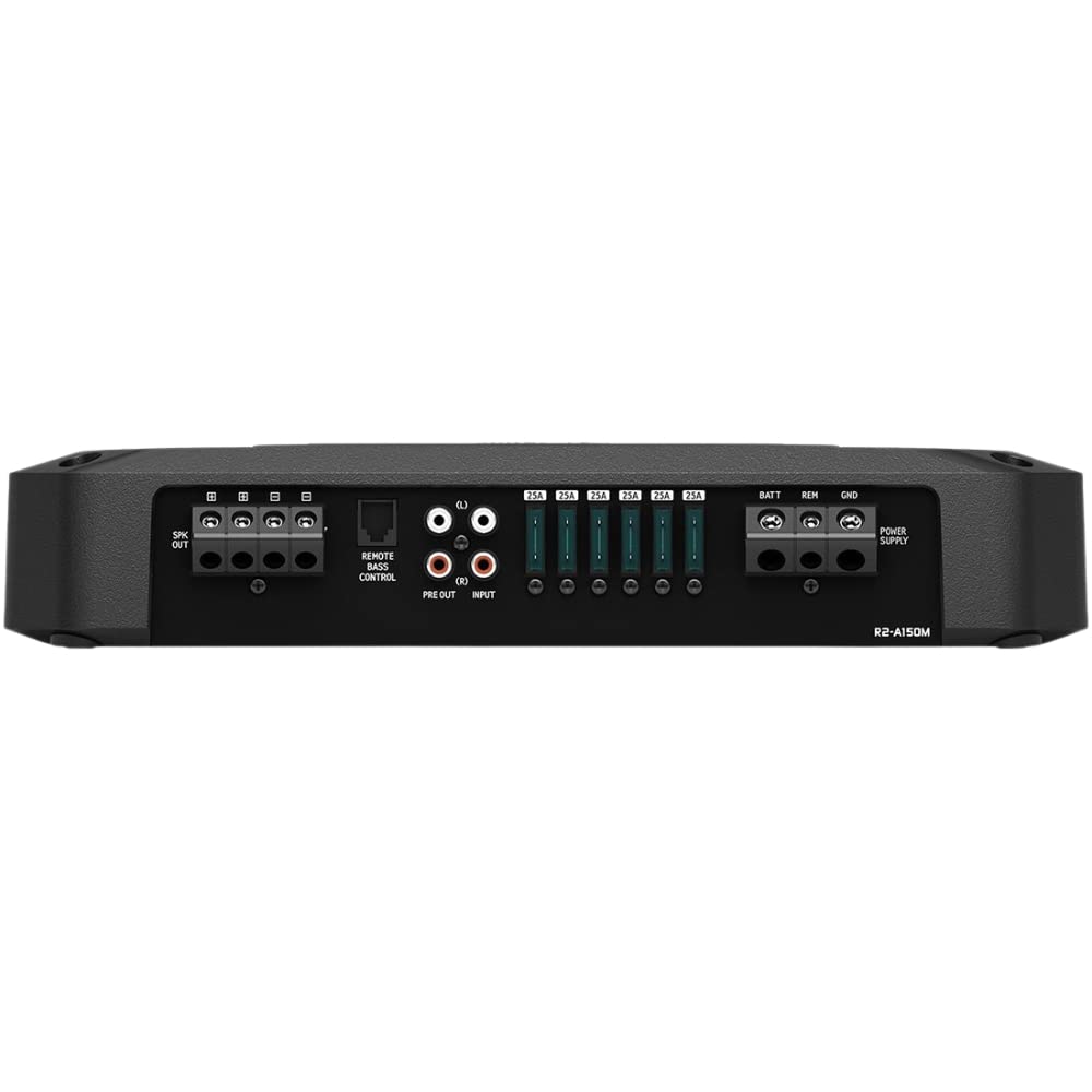 Alpine R-Series R2-A150M High-Performance Class D Mono Amplifier with 1500 Watts RMS Power w/Bass Knob and DIAS Keychain