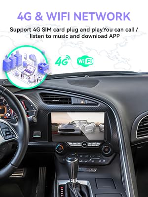 10.9 inch Screen Android 13.0 Car Stereo for Corvette C7 Car AutoRadio Navigation Muleimedia Player DSP Unit with carplay Android auto (6-128GB)