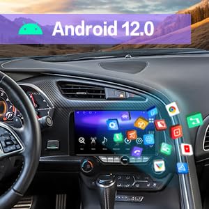 10.9 inch Screen Android 13.0 Car Stereo for Corvette C7 Car AutoRadio Navigation Muleimedia Player DSP Unit with carplay Android auto (6-128GB)