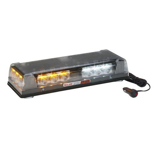 Whelen R1LPMF - 12 VDC Split Amber/White Magnetic Mount Mini Lightbar