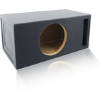 2.0 Cu. Ft. Ported/Vented MDF Sub Woofer Enclosure Box [Black] for Single Car Subwoofer (2.0 ft^3 @ 32Hz) | Premium MDF Construction | Made in U.S.A. (12" Round)