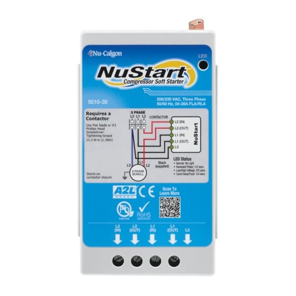 5010-30 Nustart Compressor Soft Starter, 4-28 RLA, 3 Phase, 208/230 VAC