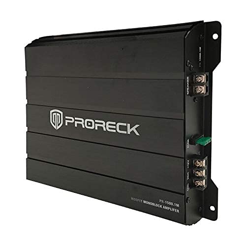 PRORECK PR-122M Complete 1500W Dual 12" Car Subwoofer, Includes Loaded Enclosure with Mono Block Amplifier,Wiring Installation Kit