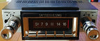 1967-1973 Ford Mustang 300 watt USA-740 AM FM Car Stereo/Radio with built-in Bluetooth, AUX Inputs, Color Change LCD Digital Display