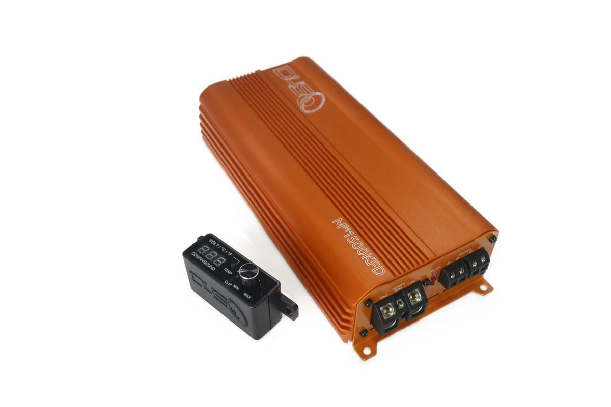MM1500KFD Mini Maxx Orange 1500W RMS Mini Full Bridge Monoblock Car Audio Amplifier