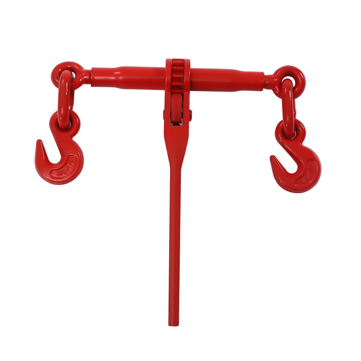 5/16"-3/8" Chain Binder Kit 4 Set, 5400 lbs Working Strength Ratchet Load Binders, G70 Hook Working Load Tie Down Set Tool for Truck Tie Down Hauling Towing