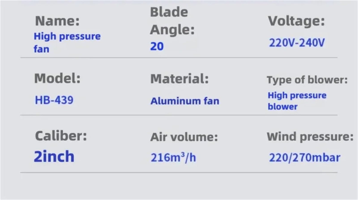 High Power Pressure Air Blower Industrial Vortex Single Phase for Supply Material Suction Equipme