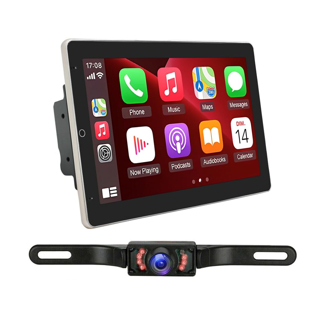 10in Touchscreen Car Radio Stereo for Lincoln Navigator 2008-2013 Upgrade,Android 15 Rotated Radio for Lincoln Navigator with Wireless Carplay Android Auto,Support WiFi GPS SWC Backup Camera-2+64G