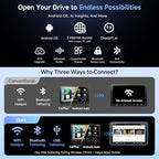 ATOTOZONE AC-4450 Bluetooth OBDII/OBD2 Car Diagnostic Scanner/Scan Tool,for A5LG209T-S12,9" Android Wireless Double Din Car Stereo with Carplay, Android Auto, Dash Cam，Backup Camera