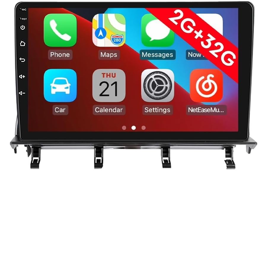 [2G 32G] Android Car Stereo FM Radio Carplay Android Auto 10.1" Touchscreen Headunit Media Player with Backup Camera for Mazda 2 Demio 2002 2003 2004 2005 2006 2007