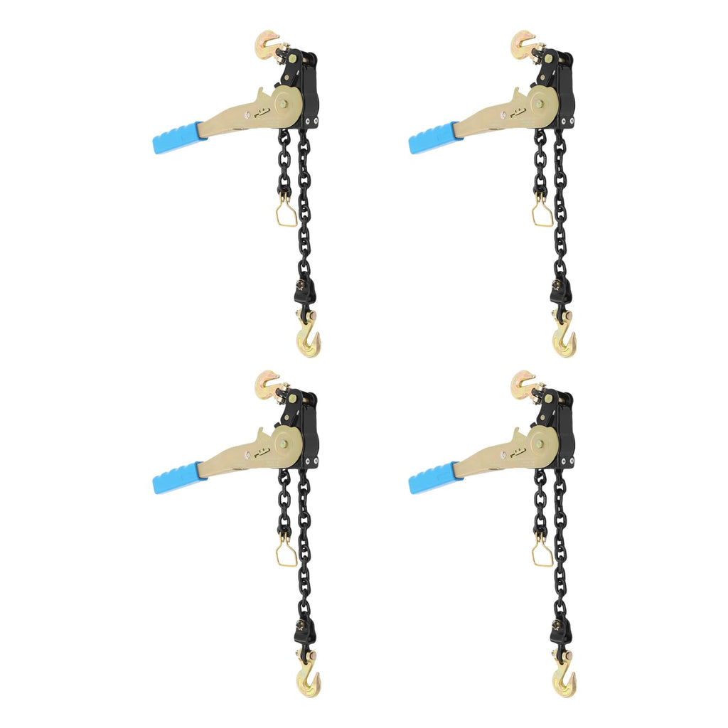 5/16"-3/8" G80 Hook Heavy Duty Ratchet Load Binder,5400 lbs, 2 Pack
