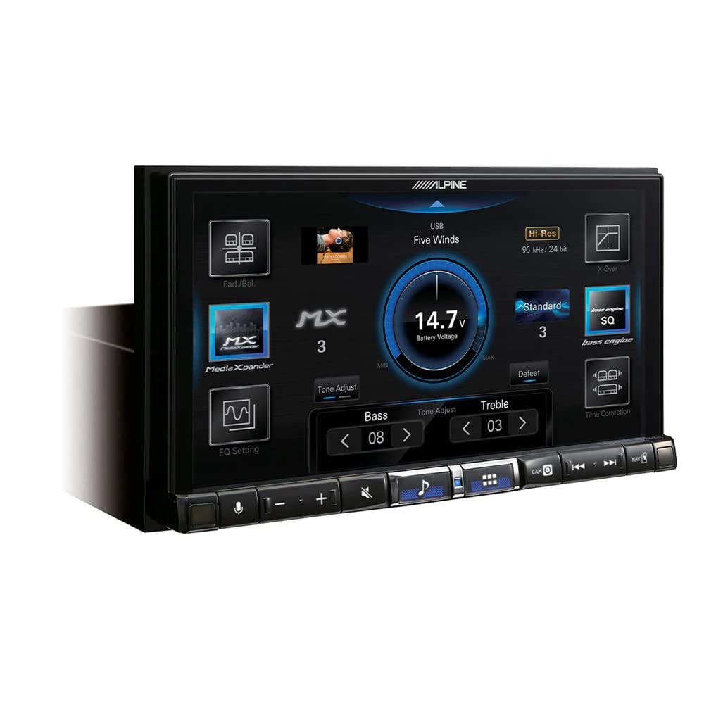 Alpine ILX-507 7" Digital Multimedia Receiver w/CarPlay/Android Auto & License Plate Camera