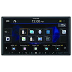 Alpine ILX-407 7" Shallow-Chassis Multimedia Receiver (Does Not Play Discs) and License Plate Camera