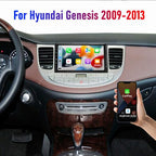 4+64G Double Din Car Stereo for Hyundai Genesis Sedan 2009-2014 Radio Upgrade, 9 Inch Touch Screen Radio Android 13 Car Radio with Wireless Carplay Android Auto Bluetooth GPS AHD Backup Camera WiFi