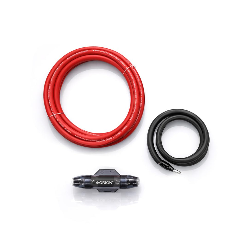 Orion COPPERKIT0 0 AWG True OFC Complete Amplifier Wiring Kit, 100% American Wire Gauge, High Current Car Audio Amp Subwoofer Install Kit, 0 Gauge Power Cable with ANL Fuse Holder, RCA & Speaker Wire