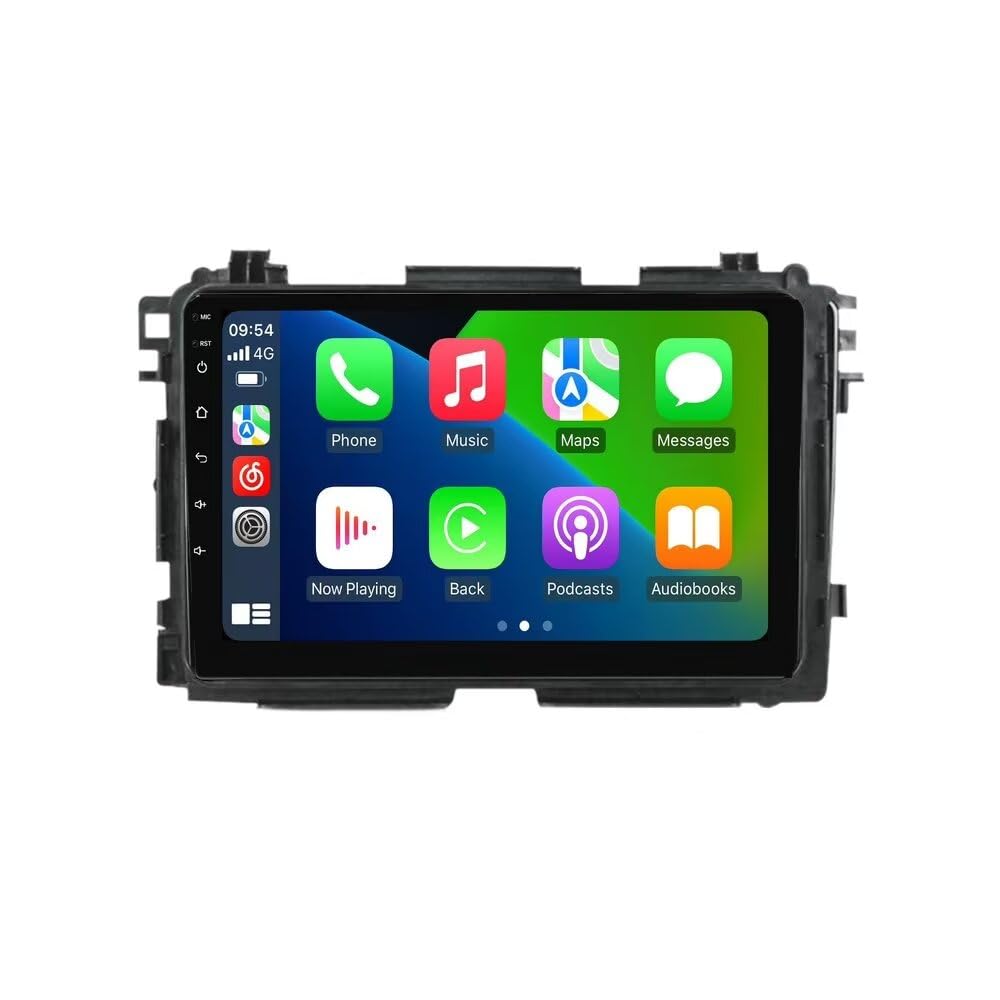 4+32GB 8 Core 9" IPS Touch Screen Android Car Radio for Honda HR-V HRV XRV Vezel 2013-2019 Android 12 Upgrade Radio Stereo Dash Kit Built-in Car-Play Android Auto GPS Navi