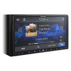 Alpine ILX-407 7" Shallow-Chassis Multimedia Receiver (Does Not Play Discs) and License Plate Camera