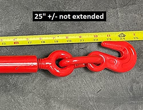 6,600 LB 5/16 to 3/8 inch Red Ratchet Load Binder (3)