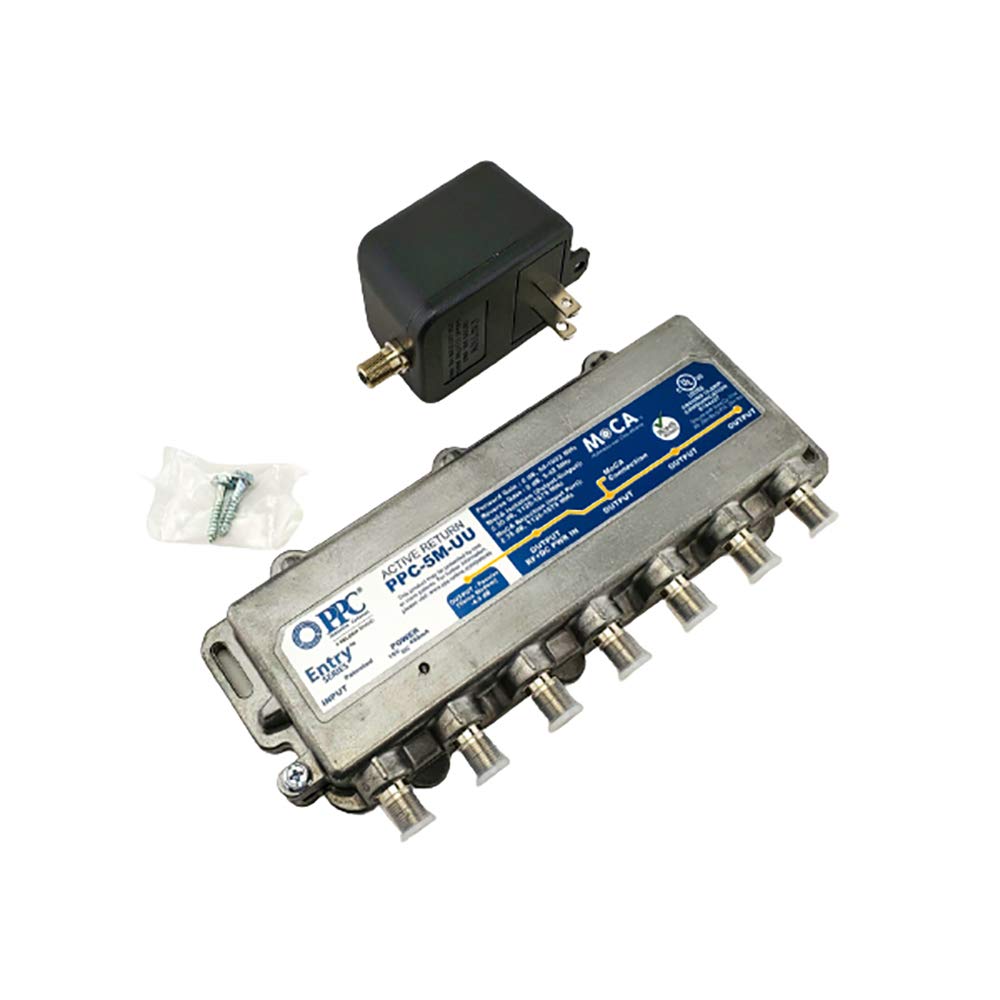 PPC Entry Series Active Return 5-Port MoCA Amplifier Model PPC-5M-U/U