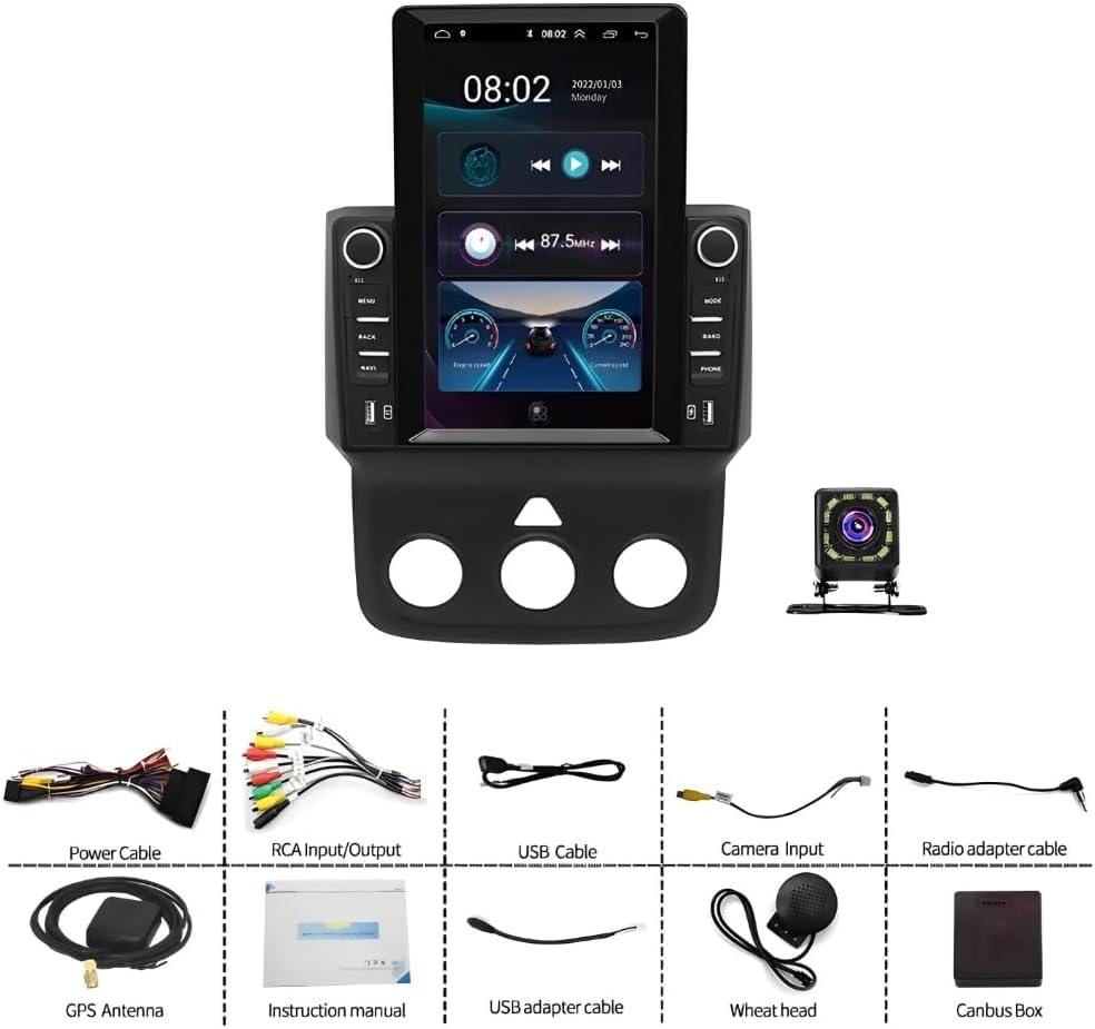 Car Stereo for Dodge Ram 1500 2500 3500 2013 2014 2015 2016 2017 2018 2019