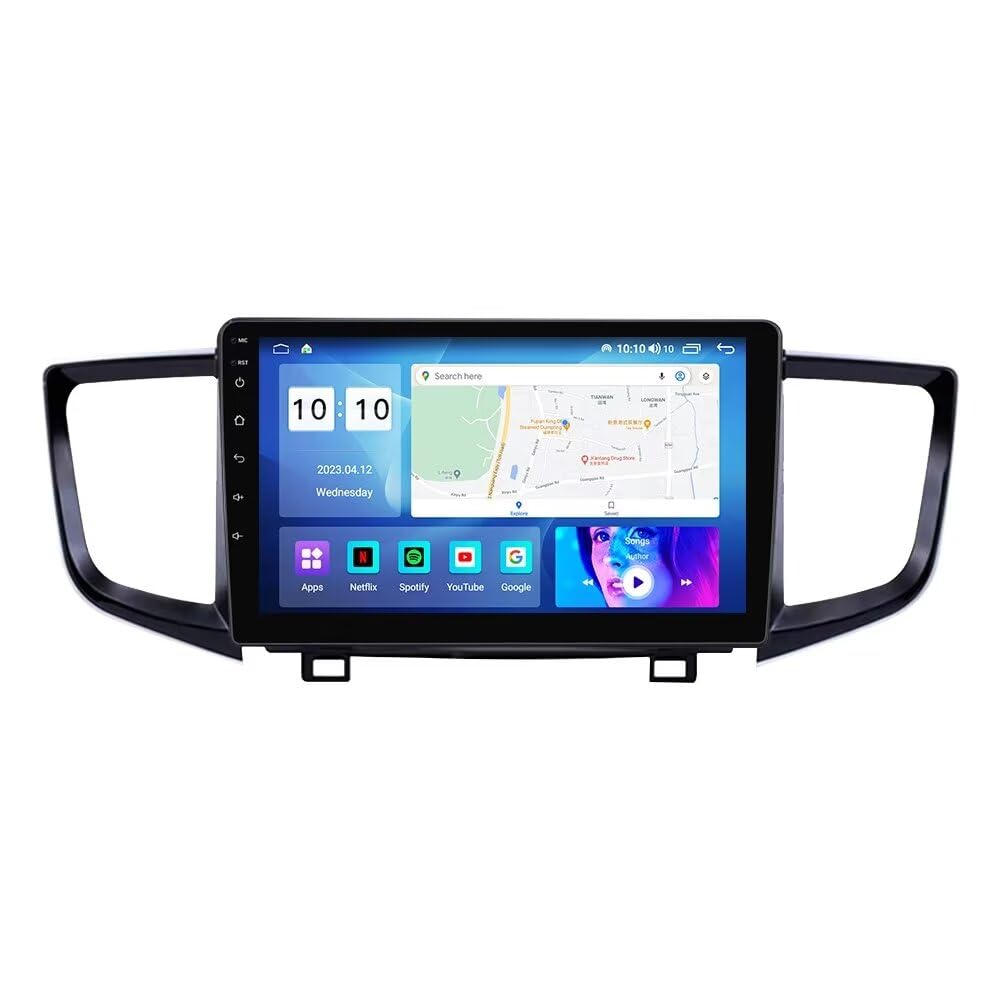 MekedeTech Android Car Stereo GPS Navigation for Honda Pilot Ridgeline 2016 2017 2018 2019 Head Unit,1280 * 720 Touch Screen Upgrade with 4G LTE Wireless CarPlay/Android Auto,8 core 2+32G