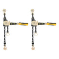 Ratcheting Chain Binder, 6600Lbs 3/8-1/2In Heavy Duty Tie Down Ratchet Load Binder Ratcheting Chain Load Binder Alloy Steel EZ Ratchet Chain Binder w/Grab Hooks for Industry Agriculture Factories