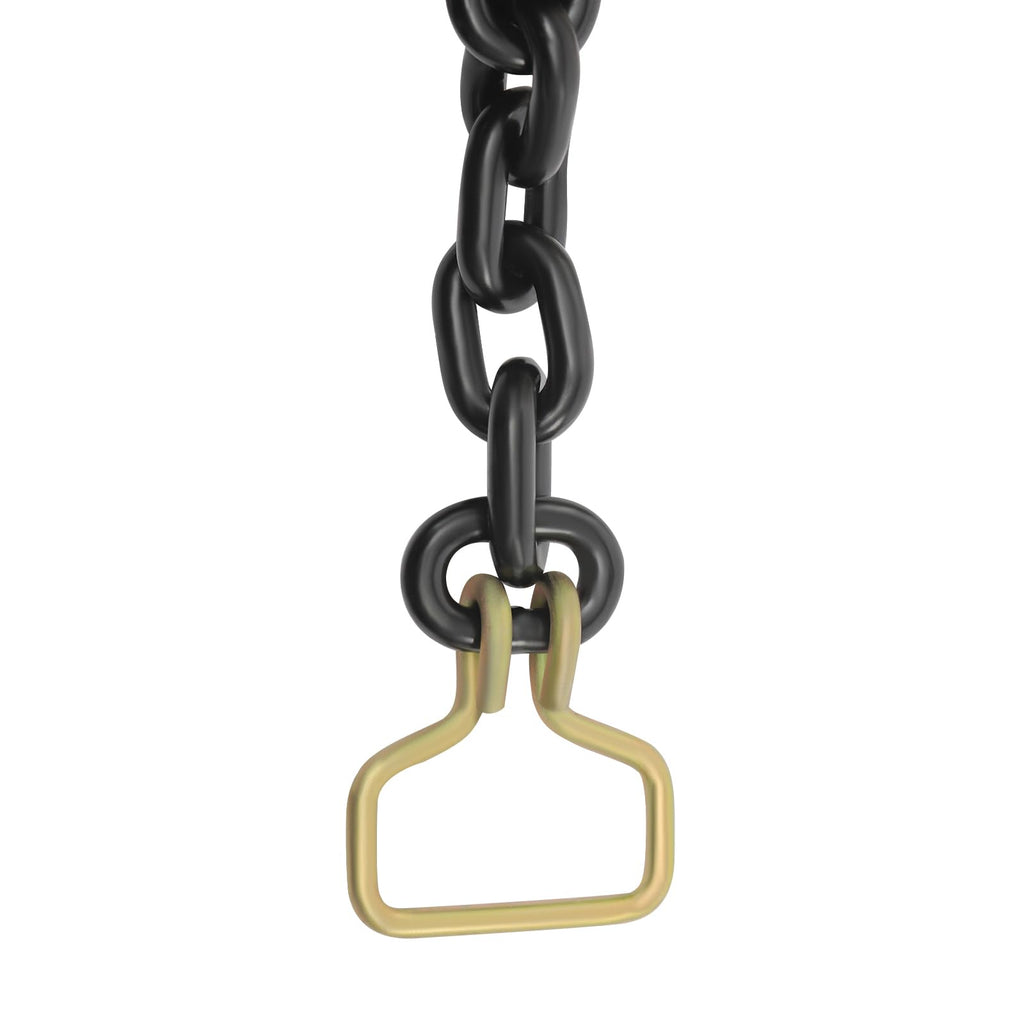 1/4" - 5/16" Ratcheting Chain Load Binder Kit with Grab Hooks, 2500 lbs WLL, Grade 70 Heavy Duty Tie Down Ratchet Load Binder, Ratchet Chain Binder for Flatbed Trailers & Trucks, 4Pack