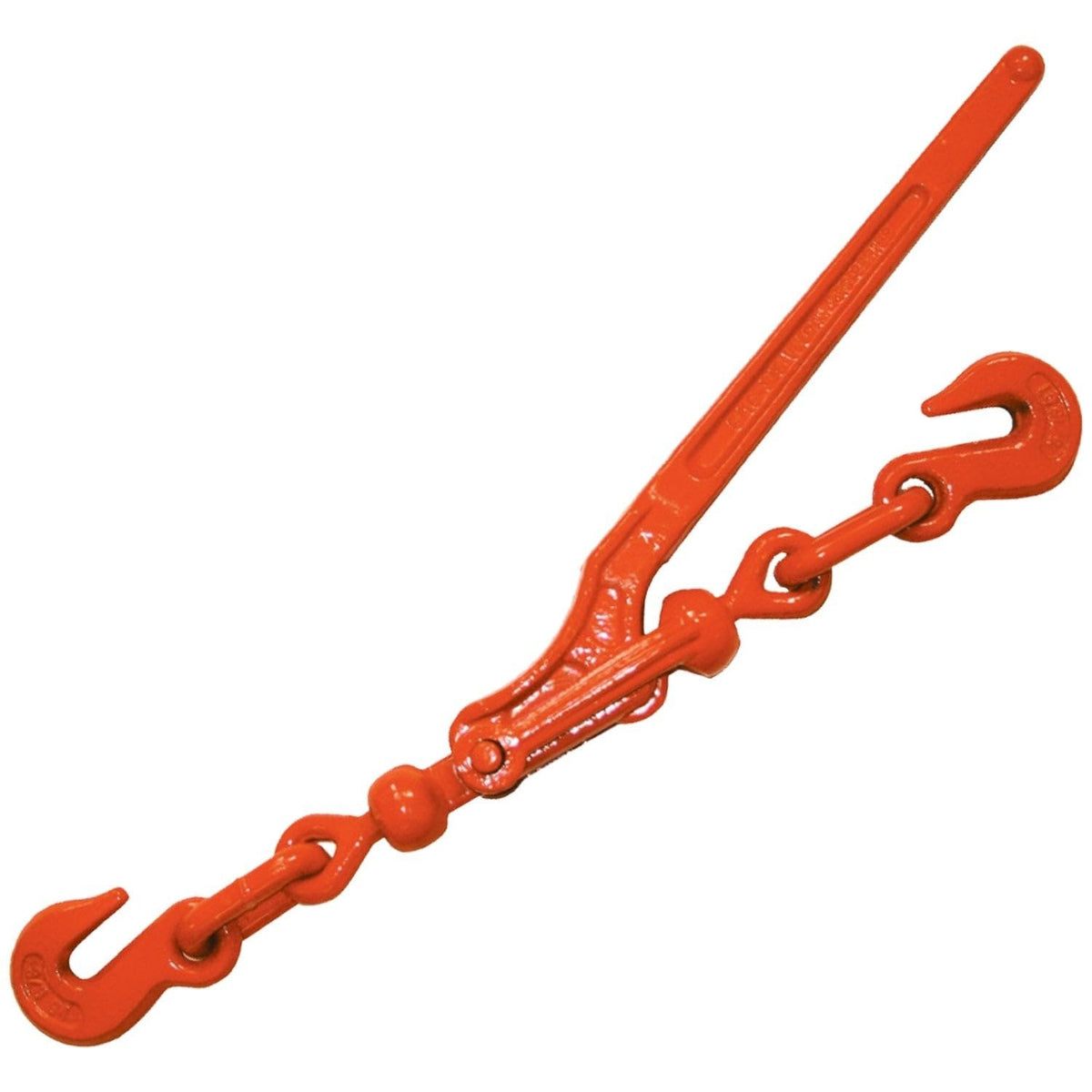 VULCAN Load Binder with 2 Grab Hooks - 4 Pack - Ratchet Style - 7,100 Pound Safe Working Load (Works with 5/16 or 3/8 Inch G70 or G80 Chain)