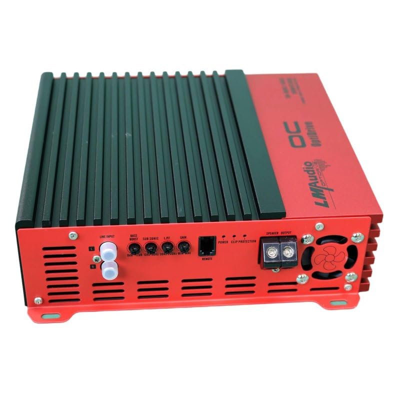 Luna Morena LM-4000.1BASSATT Bass Car Audio Amplifier 4000 Watt 1 Channel Subwoofer Amp 1 Ohm with Dial Adjust Bass Boost Subsonic Filter