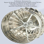 Wind Turbine Horizontal Generator Kits Charge Batteries Vertical Axis Controller Generation，Stainless Steel Turbine Roof Ventilator Unpowered Attic Fan for Maintaining Indoor Air Circulatio