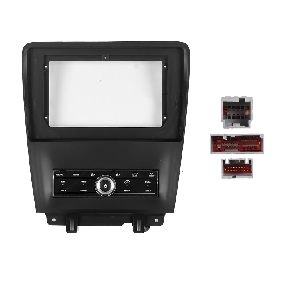 10" Car Stereo Navigation FM Radio Mounting Frame Bracket with Wiring Harness Compatible with Ford Mustang 2010 2011 2012 2013 2014 at