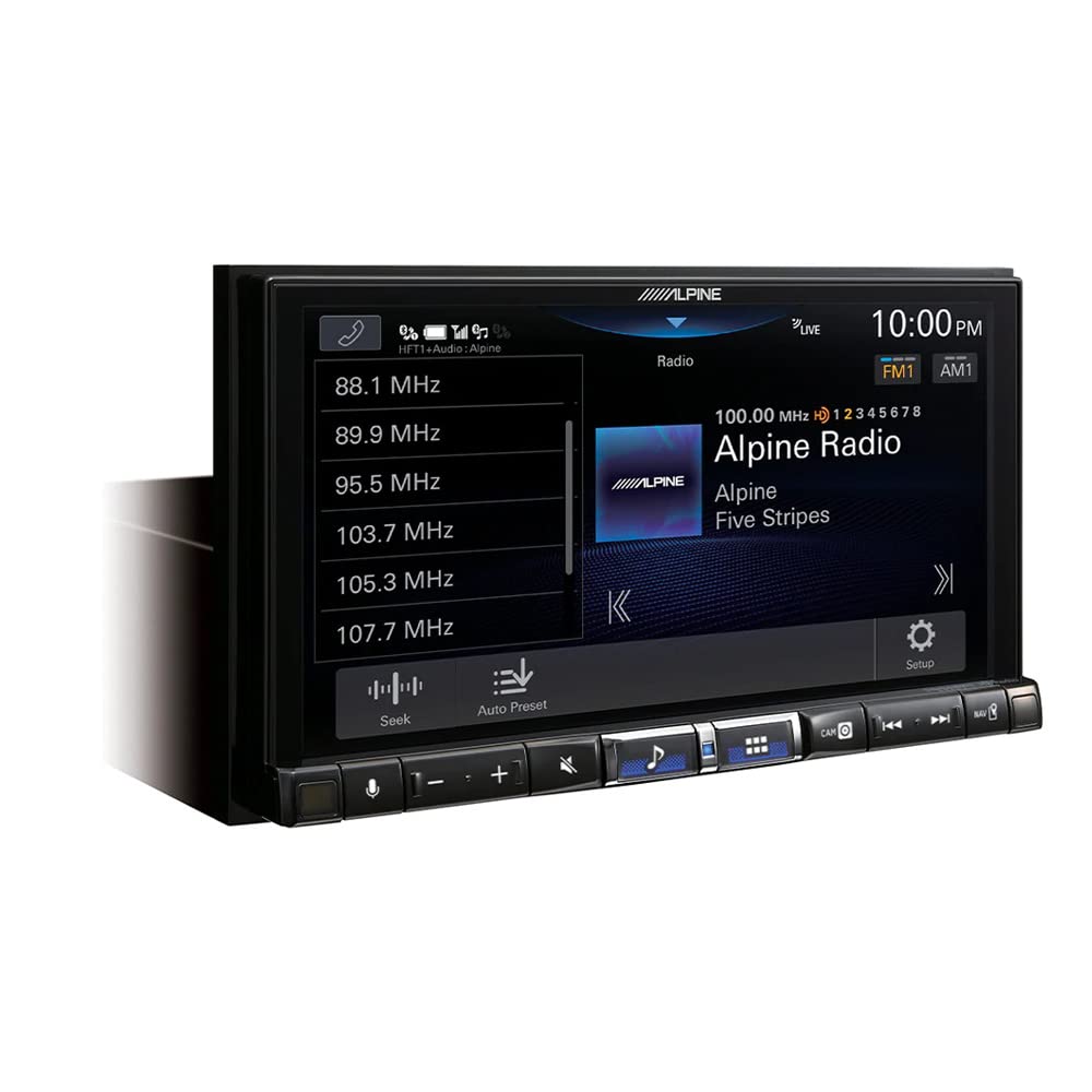 Alpine ILX-507 7" Digital Multimedia Receiver w/CarPlay/Android Auto & License Plate Camera