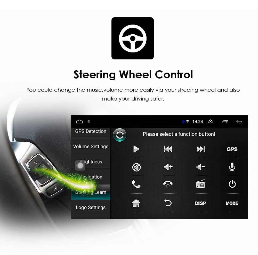 7" CarPlay Android Auto Screen with Lifetime Maps, Spoken Turn-by-Turn Directions,Car Navigation Replacement for Mercedes- Benz