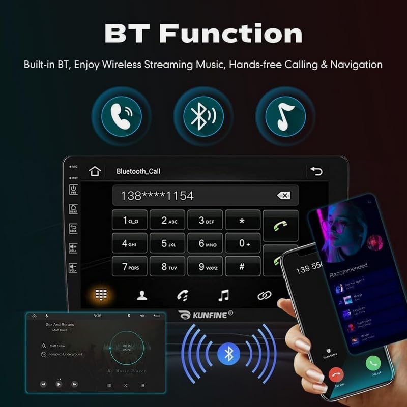 Car Radio for Ford Expedition 1998-2002, 7in Stereo w/Carplay Android Auto