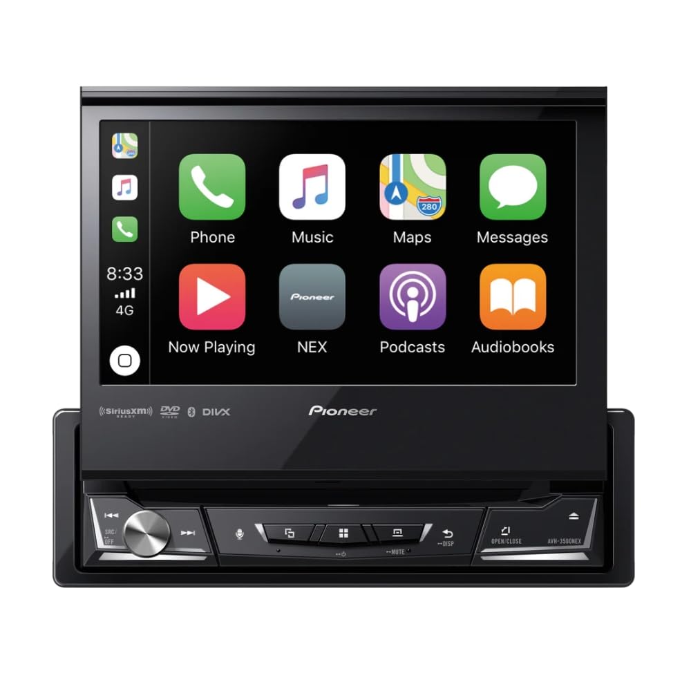 Pioneer AVH-3500NEX 6.94" Single-DIN DVD Receiver with NB-BC011 Universal Front/Rear View Camera