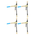 4 Pack 1/4" - 5/16" Ratchet Chain Binders with Grab Hooks