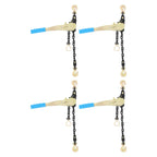 Ratcheting Chain Binder Kit, Easy Ratchet Chain Binder with Grab Working Load Tie Down Hooks Heavy Duty Tie Down Ratchet Load Binder for Trucks & Flatbed Trailers (5/16" - 3/8", 2 Pack)