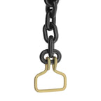 2 Pcs Ratcheting Chain Load Binder 3/8" -1/2" Chain Binder 6600LBS Load Capacity Heavy Duty Tie Down Ratchet Load Binder for Trailers Tractors Outdoor Facilities, Yellow (2 Pcs 6600LBS)