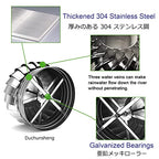 Ntilator Turbines, Stainless Steel Pipefit Roof Ntilating Fan Wind Turbines for All Weather, Rotating Chimney Cowl Cap Air Nt Attic Ntilator for Houses Factory Attic Farm，150mm