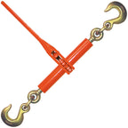 VULCAN Load Binder with 2 Grab Hooks - 4 Pack - Ratchet Style - 7,100 Pound Safe Working Load (Works with 5/16 or 3/8 Inch G70 or G80 Chain)