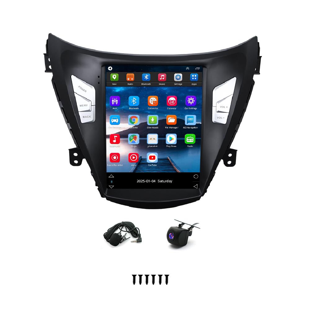 Android 14 Car Stereo for Hyundai Elantra 2011-2013, 9.7" GPS Navigation