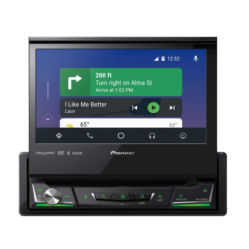 Pioneer AVH-3500NEX 6.94" Single-DIN DVD Receiver with NB-BC011 Universal Front/Rear View Camera