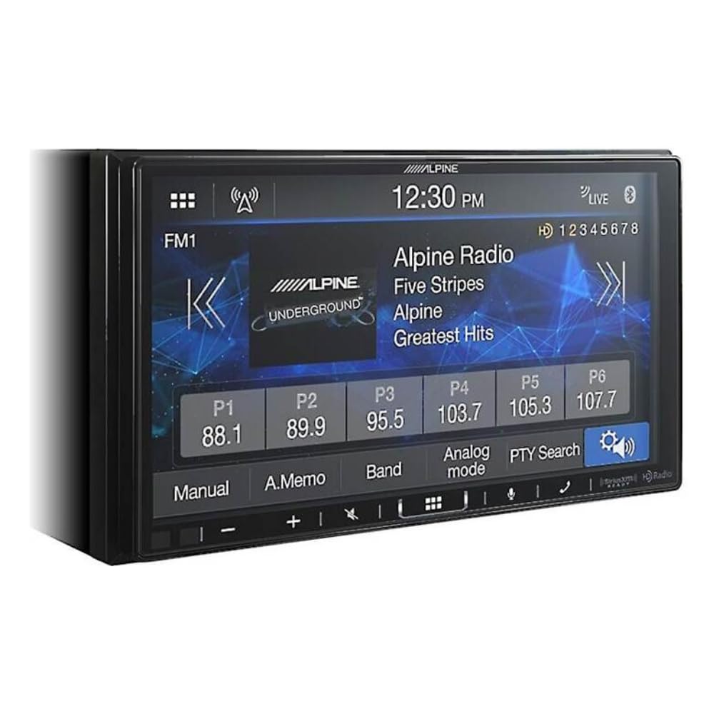 Alpine ILX-407 7" Shallow-Chassis Multimedia Receiver (Does Not Play Discs) and License Plate Camera